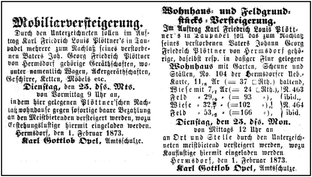 1873-02-25 Hdf Versteigerungen Ploetner